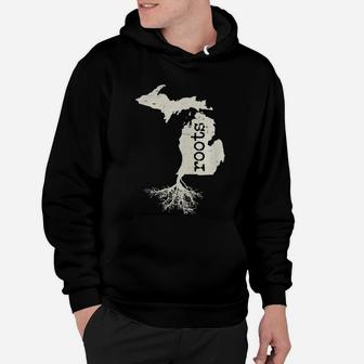 Michigan Native Roots T-shirt Hoodie - Seseable