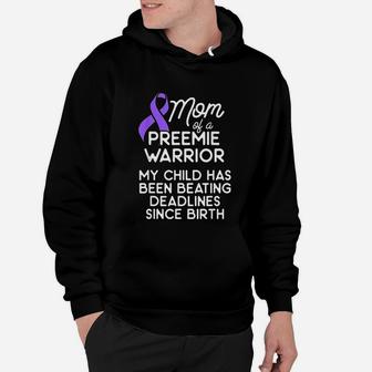 Micro Preemie Nicu Mommy Warrior Premature Birth New Mom Hoodie - Seseable
