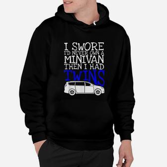 Minivan For Twins Parents Funny Dad Mom Quote Hoodie - Seseable