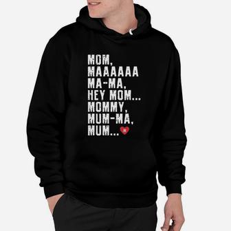 Mom Mama Funny Letter birthday Hoodie - Seseable