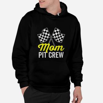 Mom Pit Crew For Racing Party Costume Hoodie - Seseable