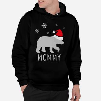 Mommy B E A R Family Christmas Pajama Idea Hoodie - Seseable