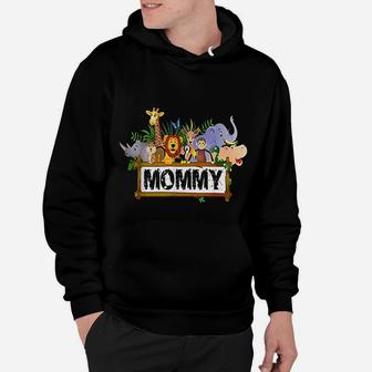 Mommy Zoo Animal Theme Hoodie - Seseable