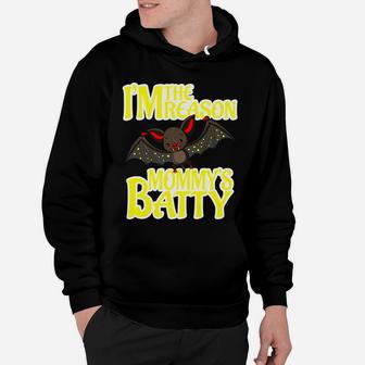 Mommys Batty Cute Spooky Statement Brilliant Graphic Hoodie - Seseable