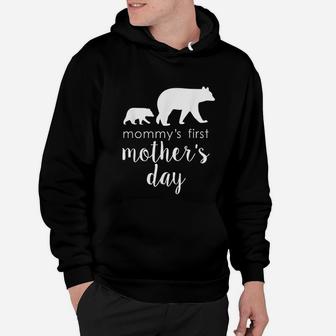 Mommys First Mothers Day Bear Mothers Gift Mama Hoodie - Seseable