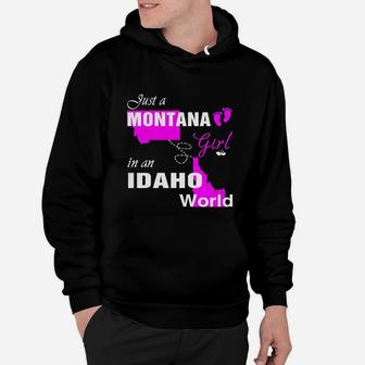 Montana Girl In Idaho Shirts,montana Girl Tshirt,idaho Girl T-shirt,idaho Girl Tshirt,montana Girl In Idaho Shirts,idaho Girl Hoodie Hoodie - Seseable