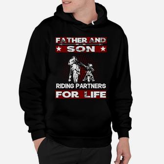 Motocross Supercross Brap Dirt Bike Father And Son Riding Hoodie - Seseable