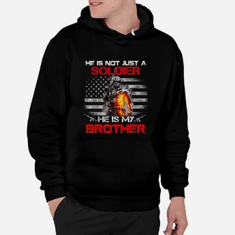My Brother Is A Soldier Proud Army Sister Hoodie - Seseable
