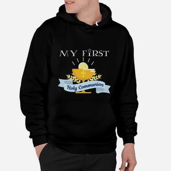 My First Communion Holy Communion Catholic T-shirt Gift Hoodie - Seseable