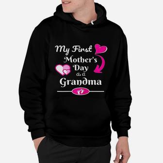 My First Mothers Day As Grandma Cute Gift For Mother Hoodie - Seseable