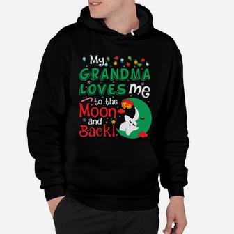 My Grandma Loves Me To The Moon And Back Hoodie - Seseable
