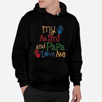 My Mimi And Papa Love Me, best christmas gifts for dad Hoodie - Seseable