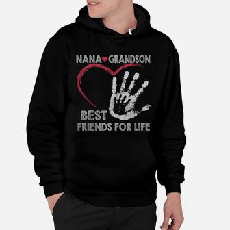 Nana And Grandson Best Friends For Life - Mens Premium T-shirt Hoodie - Seseable