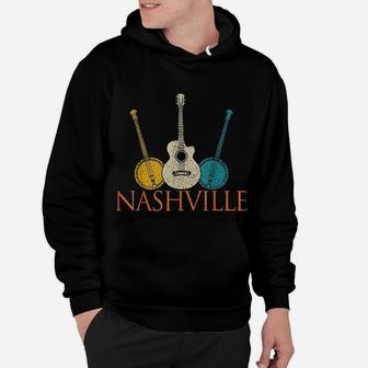 Nashville Tennessee Vintage Country Music City Souvenir Gift Hoodie - Seseable