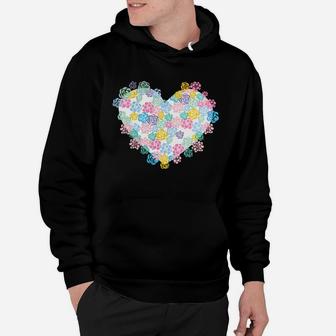 Neon Shirts - Flower Hearts Shirts Hoodie - Seseable