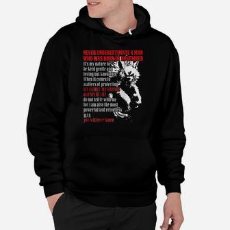 Never Underestimate A Man Who Was Born In November Hoodie - Seseable