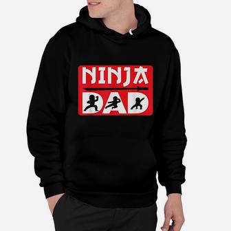 Ninja Dad Matching Family Ninja Warrior Funny Gift Hoodie - Seseable