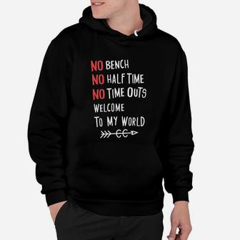 No Bench Half Time Outs Cross Country Runner Gift Hoodie - Seseable