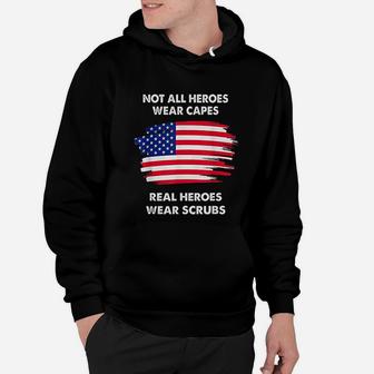 Not All Heroes Wear Capes Nurse And Healthcare Worker Hoodie - Seseable