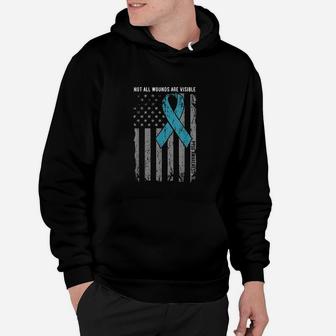 Not All Wounds Are Visible Ptsd Awareness Hoodie - Seseable