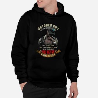 October Guy With Three Sides Hoodie - Seseable
