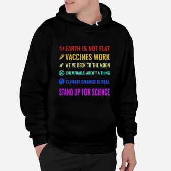 Official Lgbt Earth Is Not Flat Vaccines Work We ‘ve Been To The Moon Hoodie - Seseable
