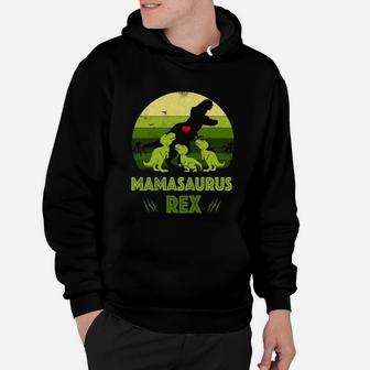Official Mamasaurus Rex Vintage Cute Mom Gifts Hoodie - Seseable