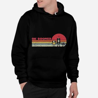 Ok Boomer Funny Ironic Old Technology Hoodie - Seseable