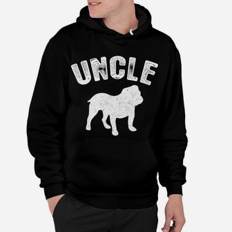 Old English Bulldog Uncle Vintage Gift For Uncle Hoodie - Seseable