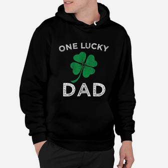 One Lucky Dad St Patricks Day Retro Father Gift Hoodie - Seseable