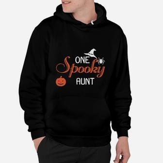 One Spooky Aunt Funny Family Halloween Matching Hoodie - Seseable