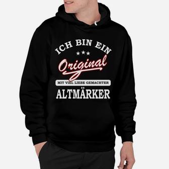 Original Altmarker Hoodie, Stolz-Botschaft Design - Schwarz - Seseable