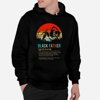 Panther Black Father A Man Who Has Stepped Up To The Challenge Of Raising His Children Vintage Sunset Hoodie - Seseable