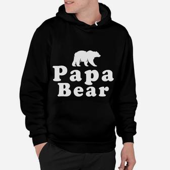 Papa Bear Cute Bear Hoodie - Seseable