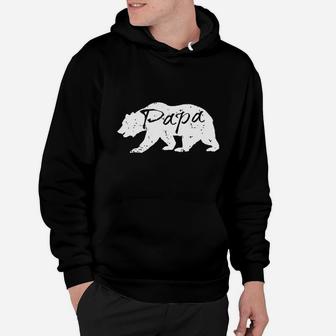 Papa Bear Distressed Father Day Hoodie - Seseable