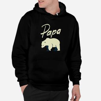 Papa Bear Fathers Day Shirt For Him Gift For Dad Premium Hoodie - Seseable