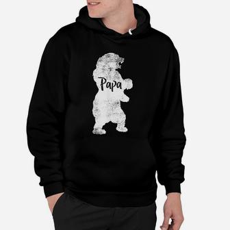 Papa Bear For Camping Fathers Day Or Daddy Bear Hoodie - Seseable