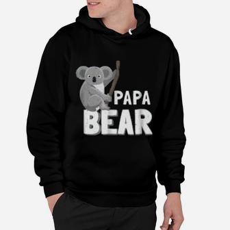 Papa Bear Koala Bear, dad birthday gifts Hoodie - Seseable