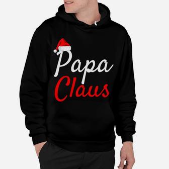 Papa Claus Mama Claus Daddy Claus Baby Claus Hoodie - Seseable