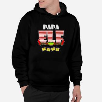 Papa Elf Matching Family Christmas Holiday Hoodie - Seseable