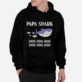 Papa Shark Papa Gifts, dad birthday gifts Hoodie - Seseable