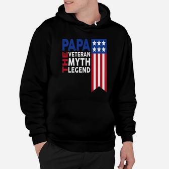 Papa The Veteran, best christmas gifts for dad Hoodie - Seseable
