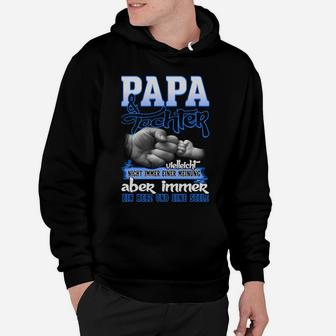 Papa & Tochter Hand in Hand Hoodie, Liebevolles Design - Seseable