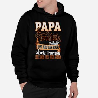 Papa und Tochter Herz an Herz Hoodie, Motiv mit Spruch - Seseable