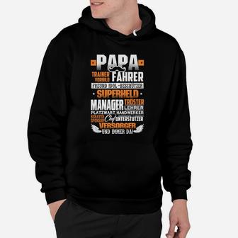 Papa Vorbild Superheld Und Immer Da Hoodie - Seseable