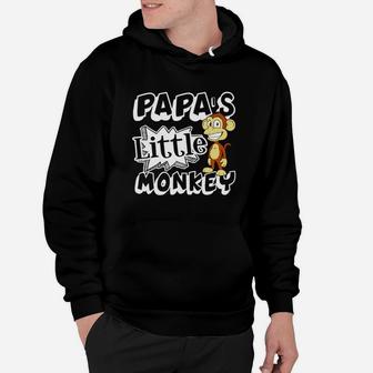 Papas Little Monkey, dad birthday gifts Hoodie - Seseable