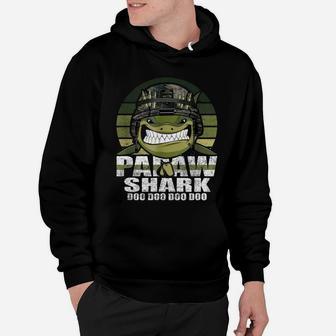 Papaw Shark Doo Doo Army Veteran Father Day 4th Of July Shirt Hoodie - Seseable