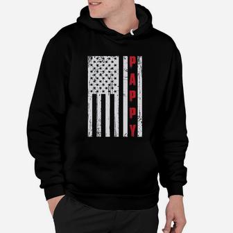 Pappy Fathers Day American Flag Hoodie - Seseable