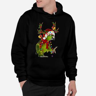 Parrot Reindeer Christmas Light Shirt Hoodie - Seseable