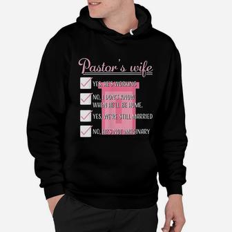 Pastors Wife Funny Checklist Appreciation Gift Hoodie - Seseable